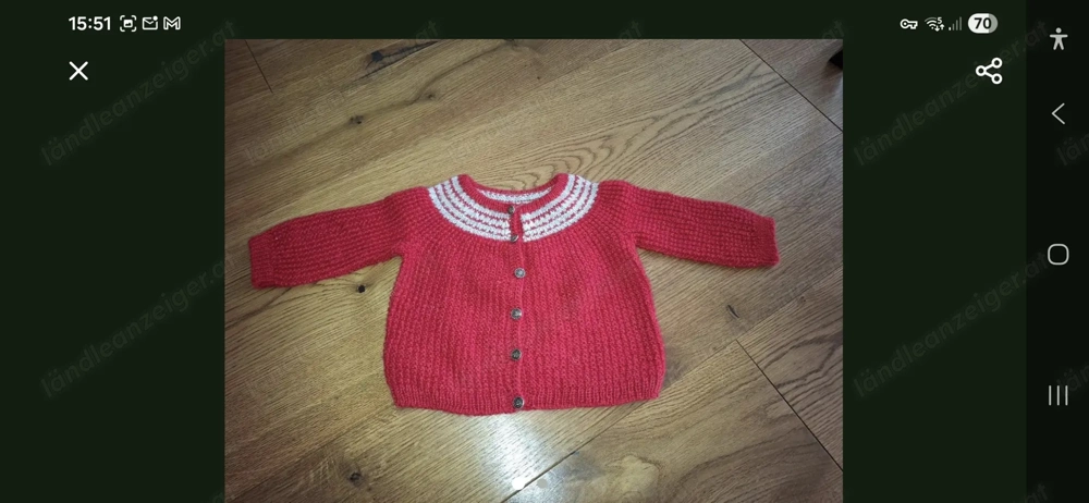 Strickjacke handgemacht