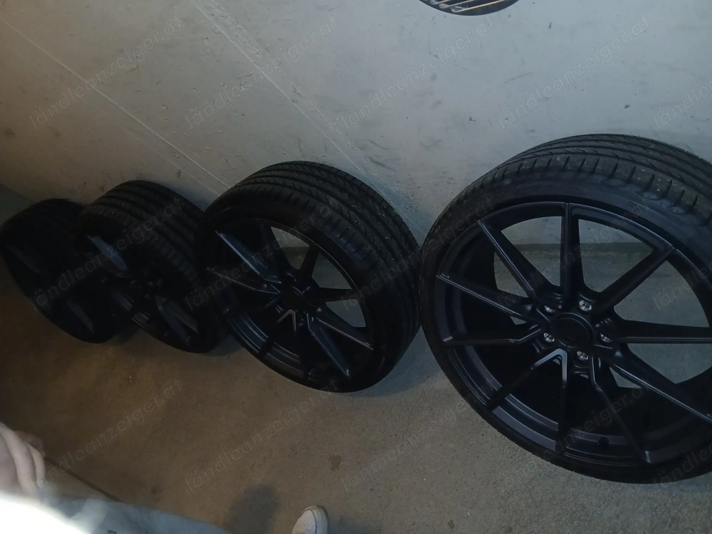 19 zoll felgen von japan racing mit pirelli reifen 5 112 nagel neu