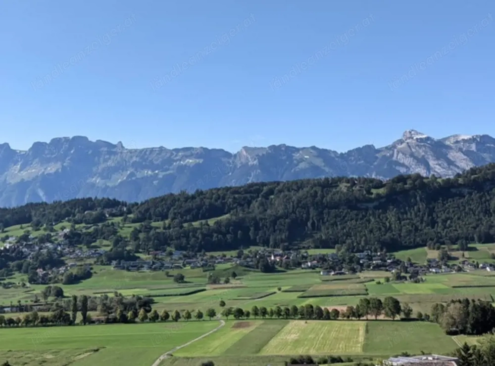 Dreiländerblick -  Hanggrundstück in unmittelbarer Nähe zur liechtensteiner Grenze