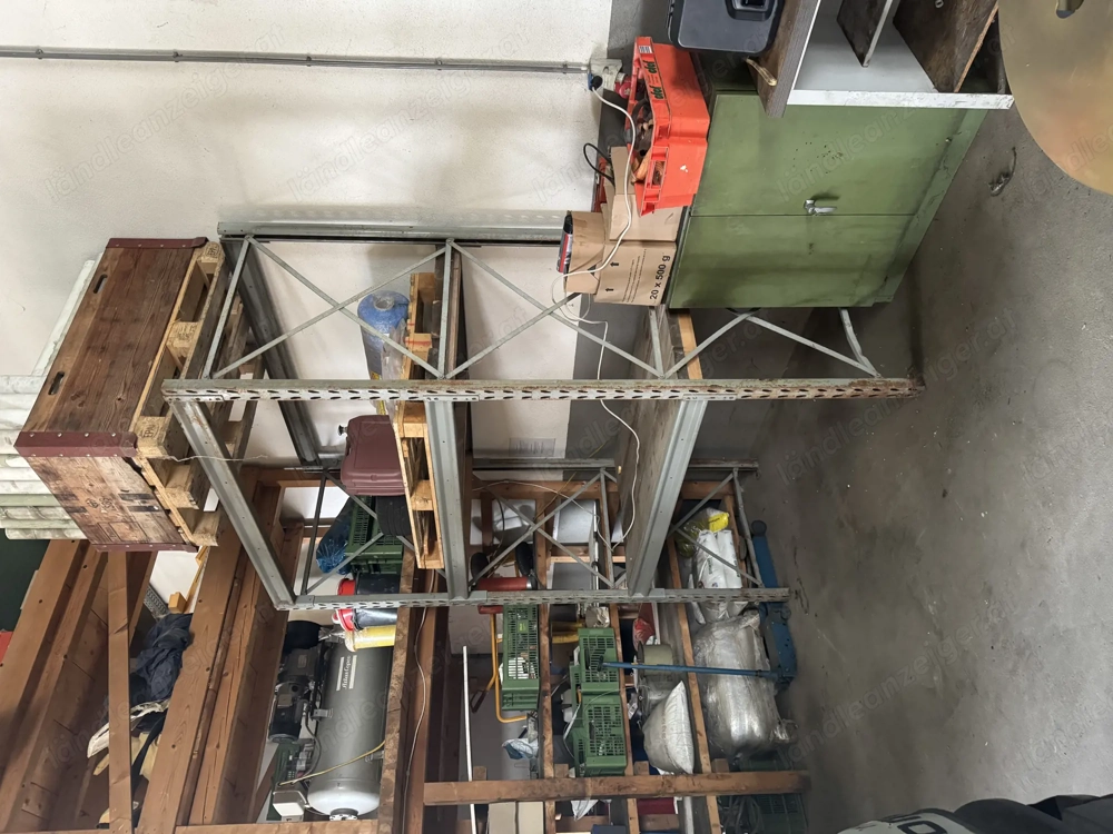 Schwerlast Regal ca. 200 x 300 cm Industrie Qualität Sehr stabil metall werkstatt werkzeug maschine 