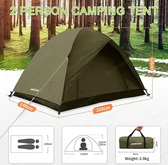 Zelt Marke Jaicom Ultraleicht 2 Personen, Camping Zelt