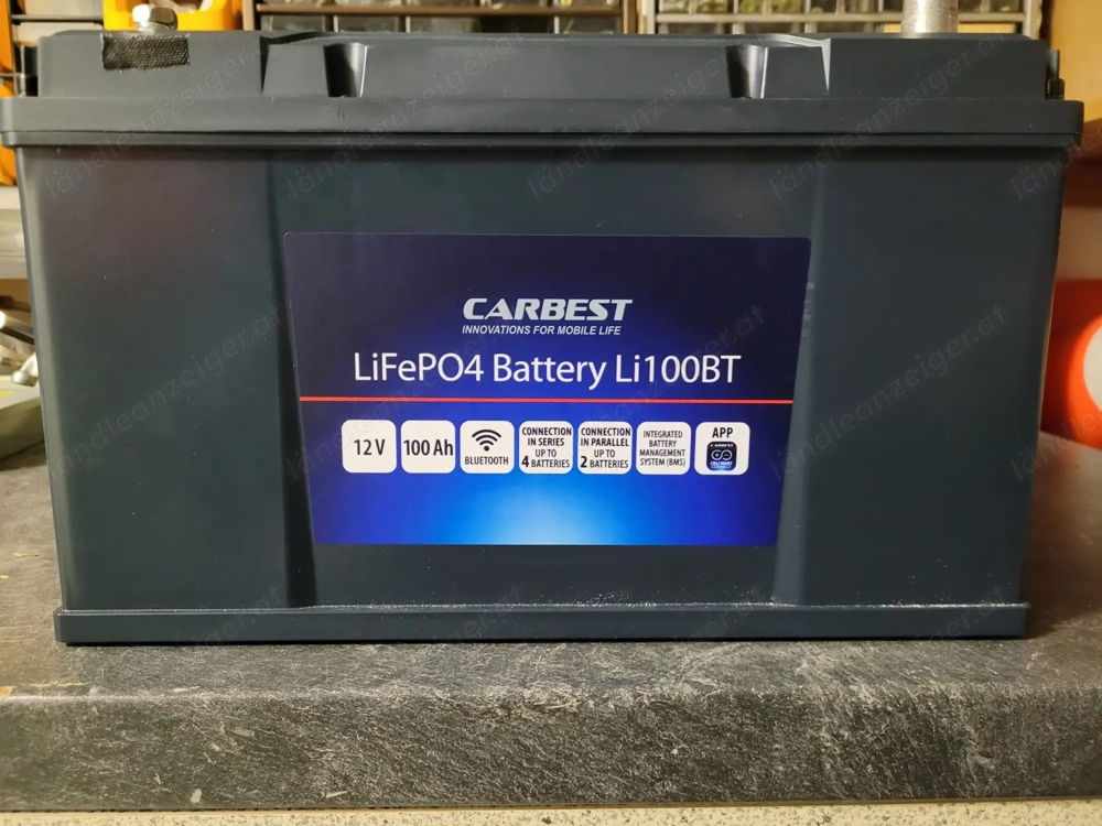 CARBEST LiFeP04 Battery Li100BT