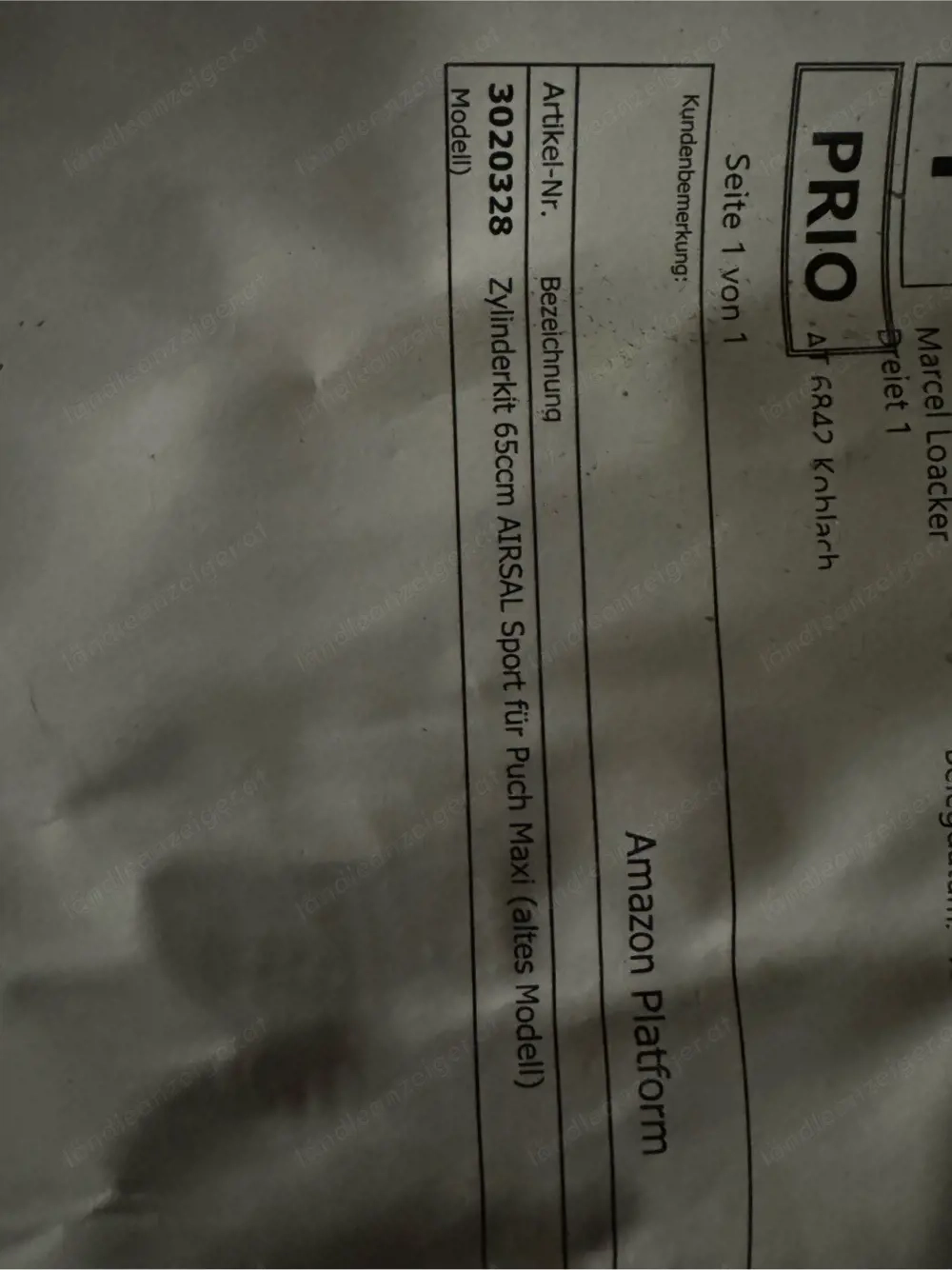 65ccm Zylinder Puch Maxi