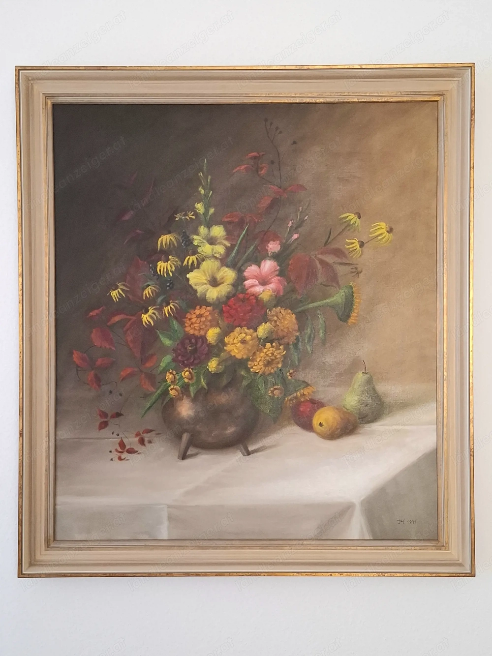 Original Ölbild auf Leinwand von Frau Irmgard Hirsch | Signiert | Datiert 1971 | 