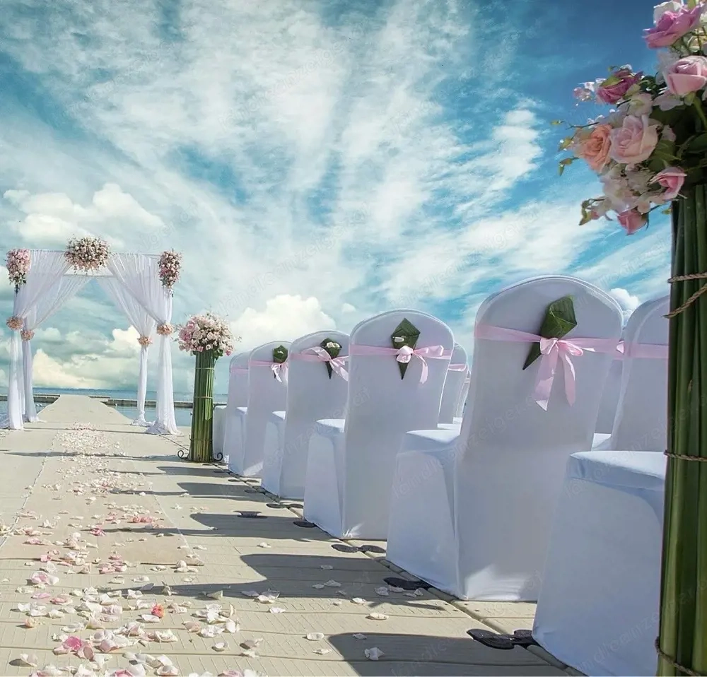 Stuhlhussen weiß 100 stück 