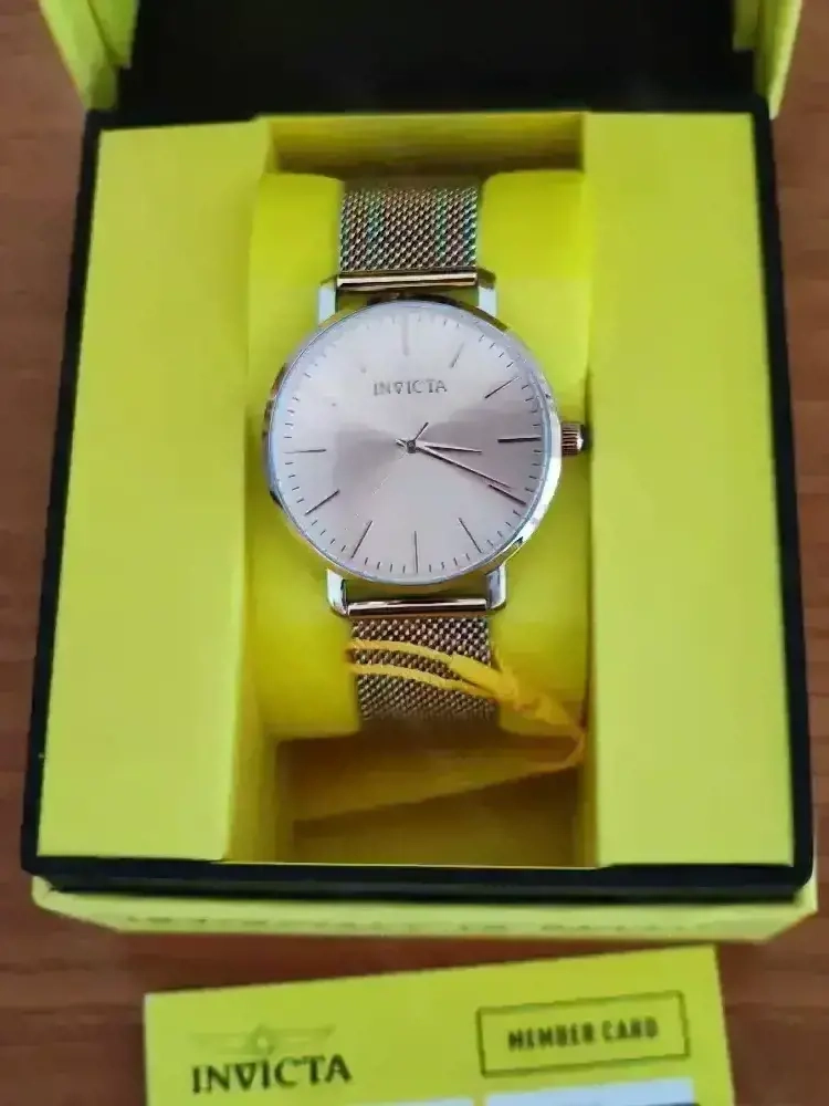 Invicta Angel rosegold Damenuhr Edelstahl Armbanduhr Quarz NEU