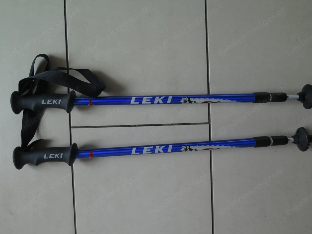 Leki Wanderstöcke, blau, verstellbar