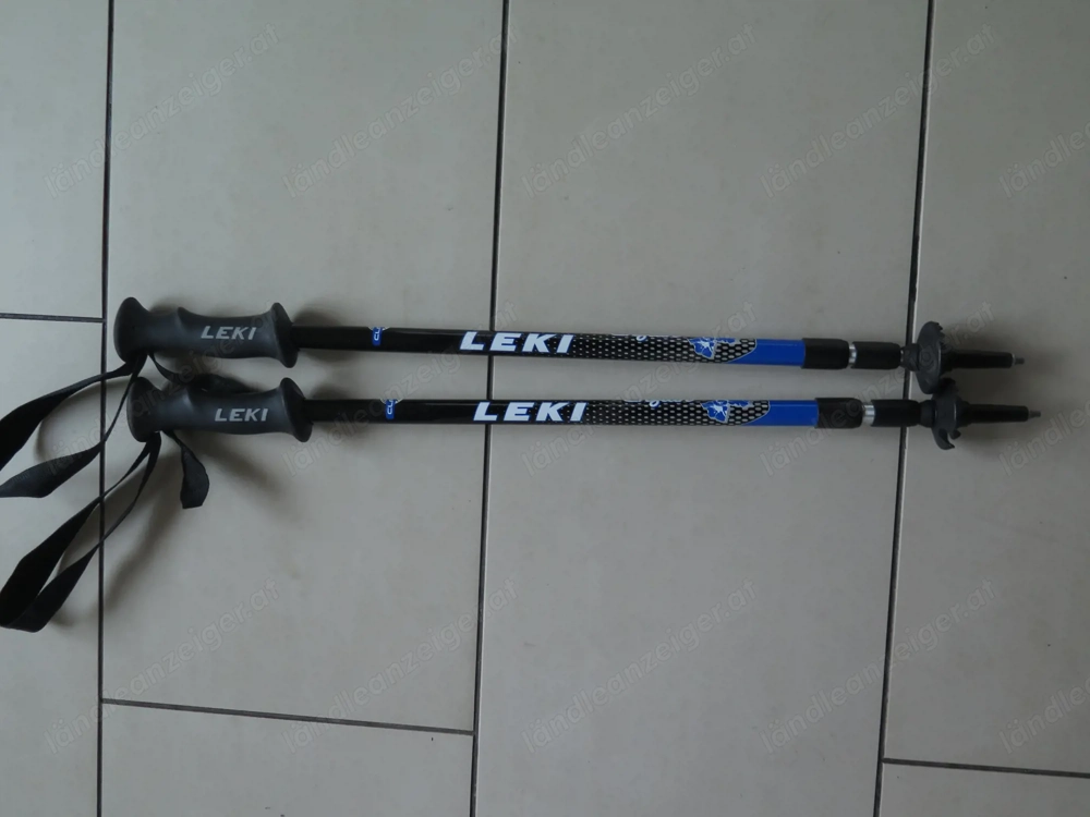 Leki Wanderstöcke, schwarz, verstellbar