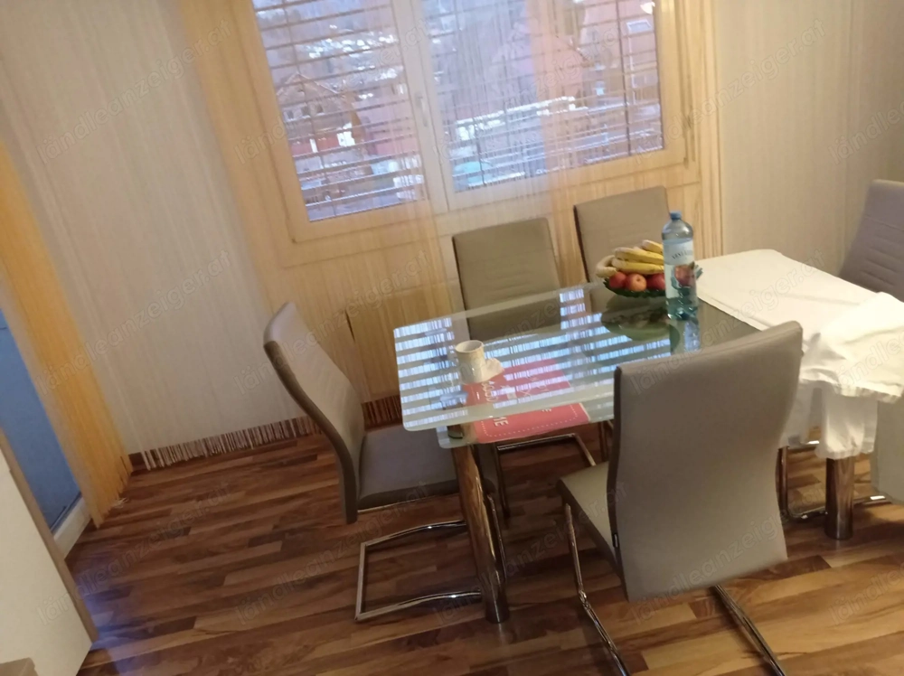 Esstisch glas,gepflegt