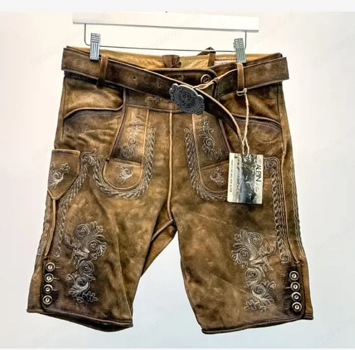 Herren Lederhose Alpin deluxe, Gr. 46