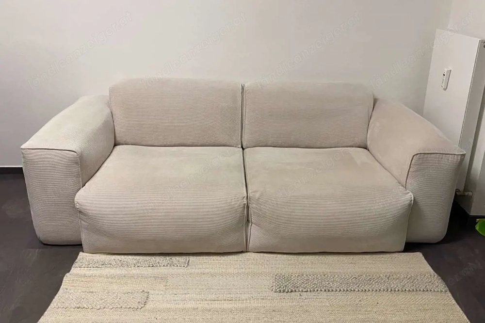Sofa Cordstil beige