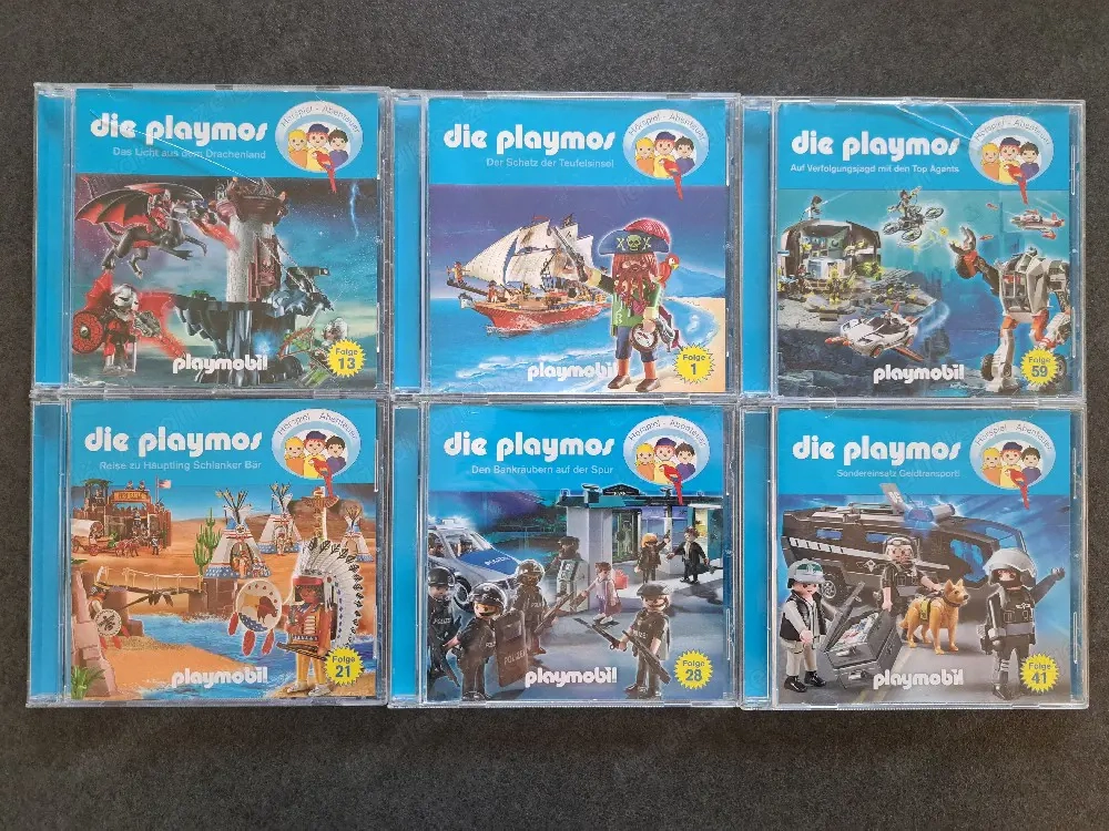 6 Hörbücher von Die Playmos