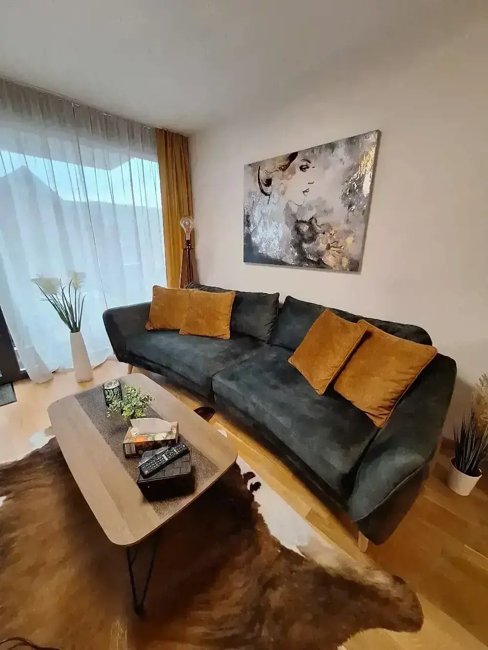 Bigsofa in der Farbe moosgrün