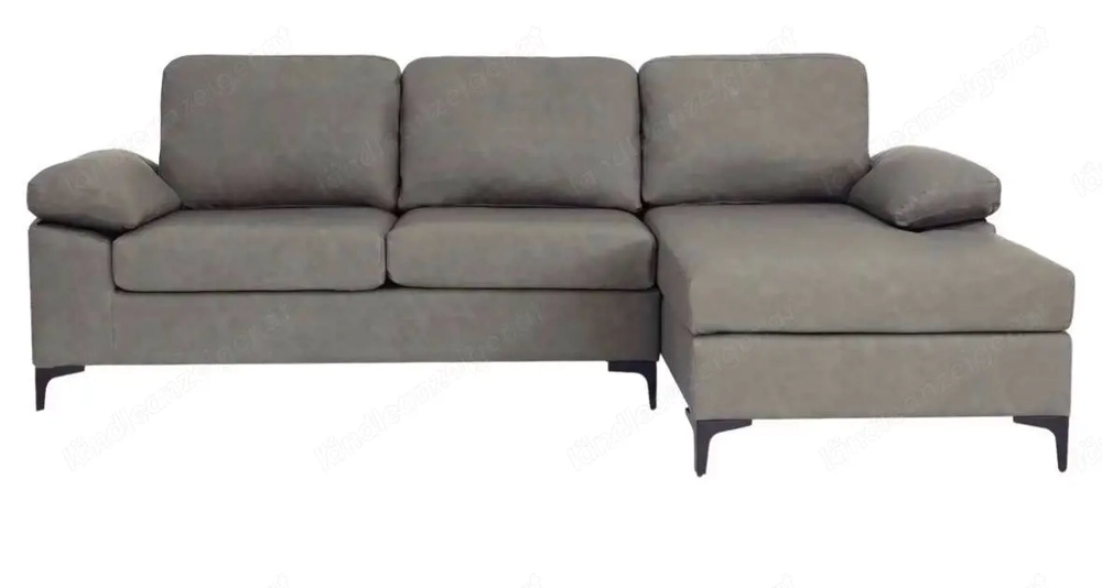 Ecksofa in Lederoptik