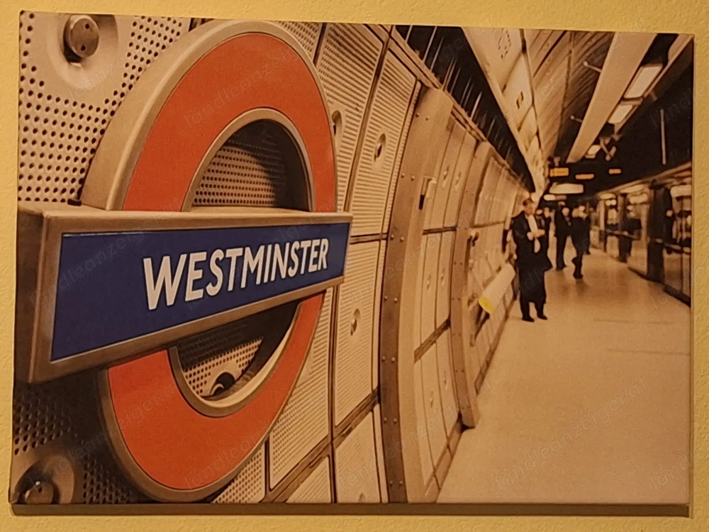 Leinwandbild U-Bahnstation Westminster 50x35cm