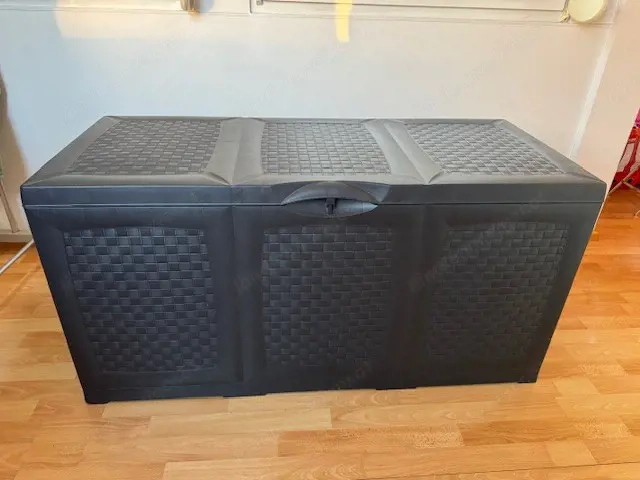 Auflage Garten Aufbewahrung Box 117 x 60 x 50 cm, Kunststoff anthrazit TIP TOP