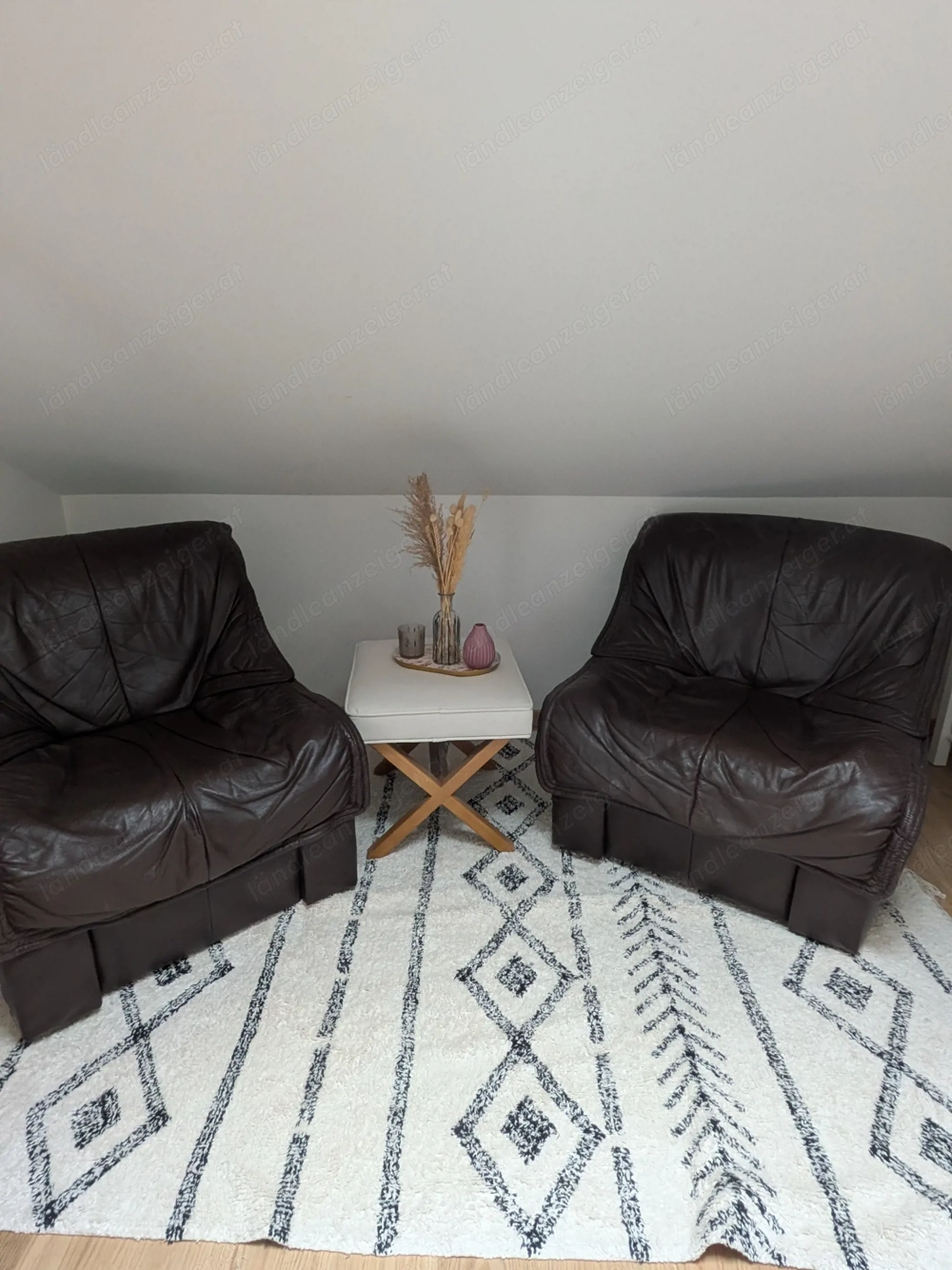 Echtleder Ohrensessel 2 Stück