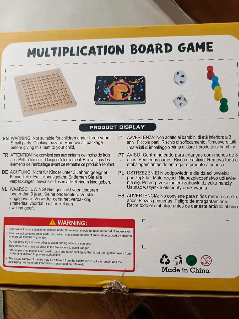 Multiplikationsbrett als Spiel 