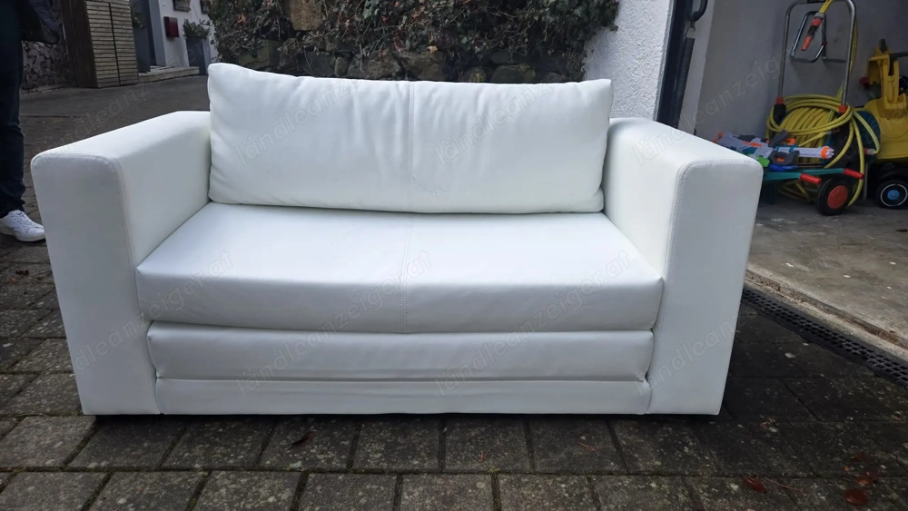 Schlafsofa 2 teilig weiss 