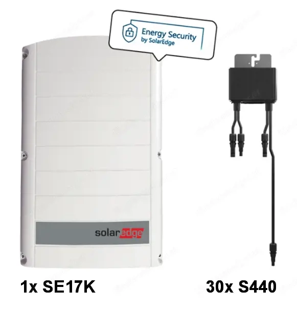 SolarEdge SE17K + 30 SolarEdge Optimierer S440
