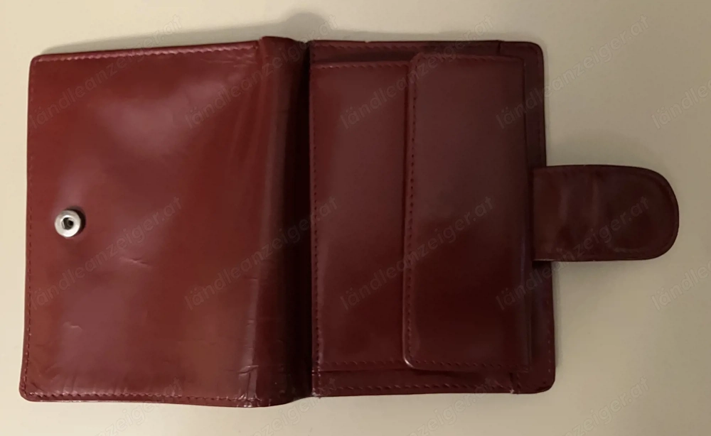 Geldbörse Leder rot 