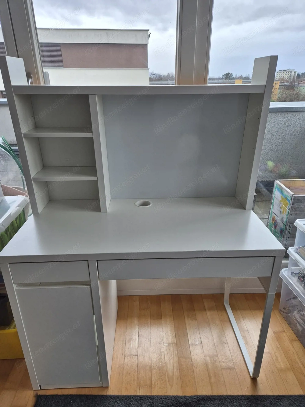 Ikea Schreibtisch "Micke" mit Anbauelement