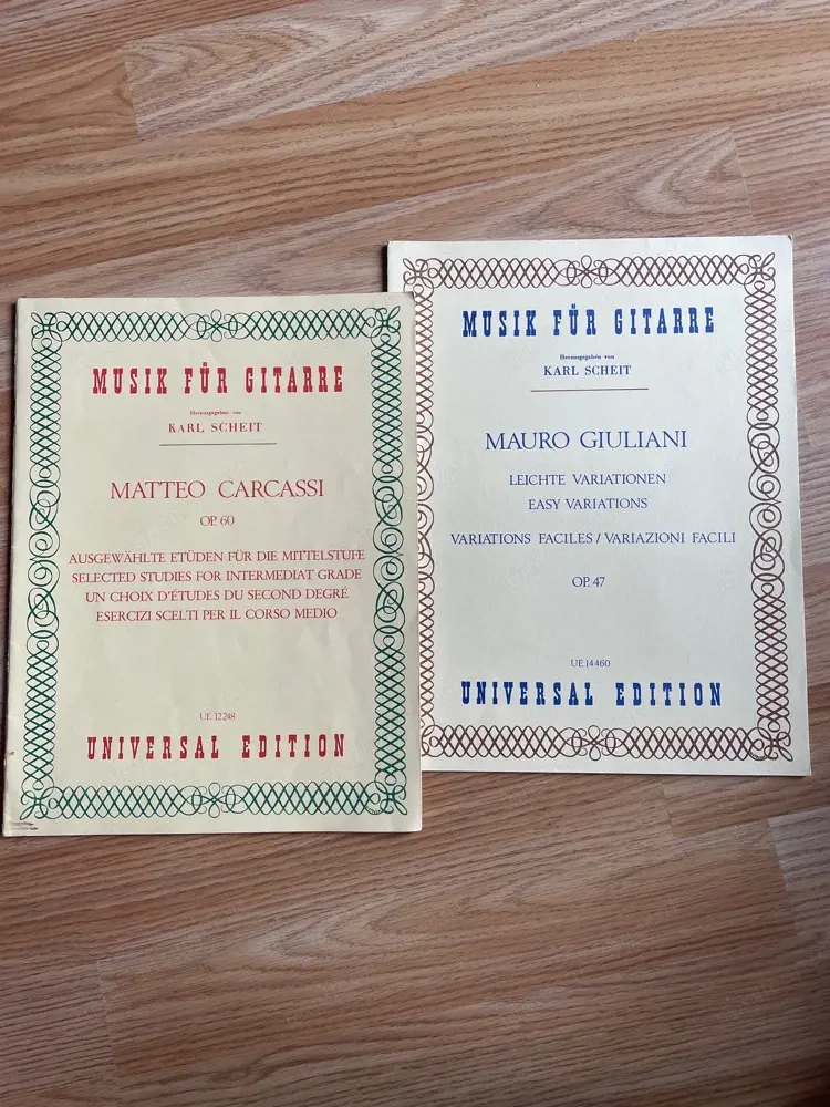 Musiknoten für Gitarre