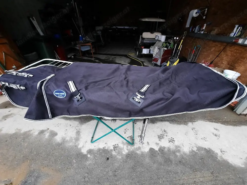 Pferdedecke 'Touch Horse" Größe 145, 1200D in schwarz 100 G