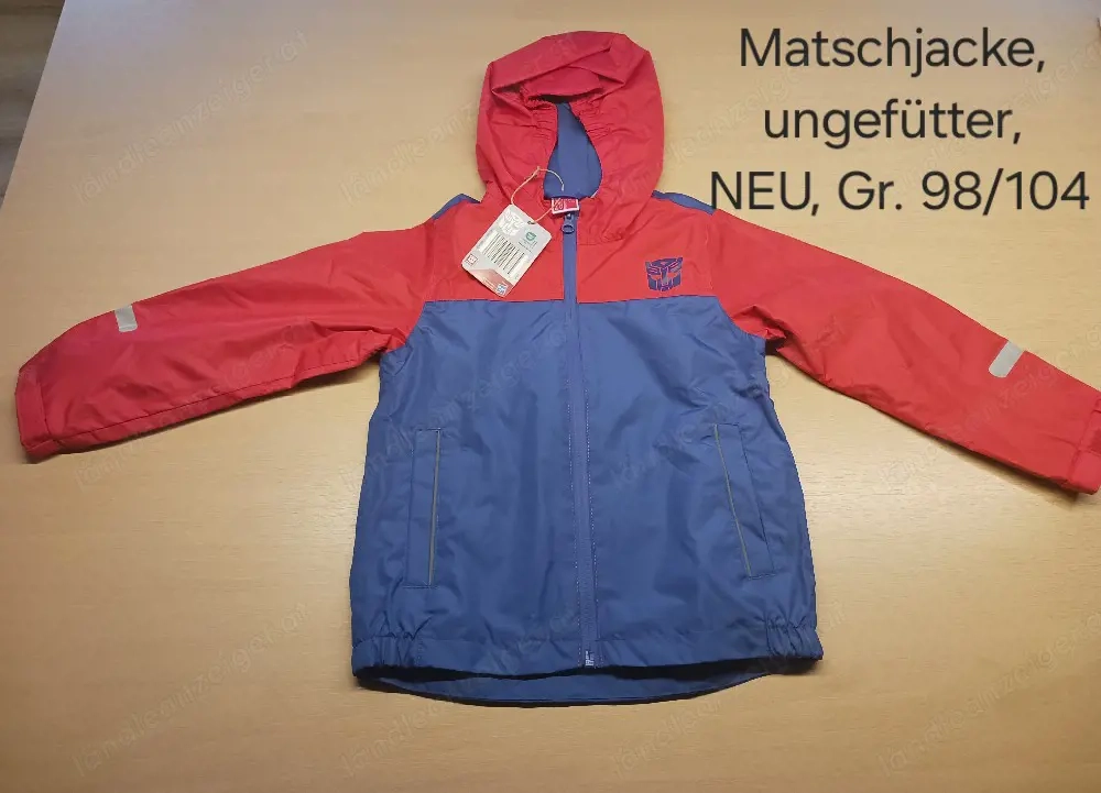 Matschjacke 98 104 NEU