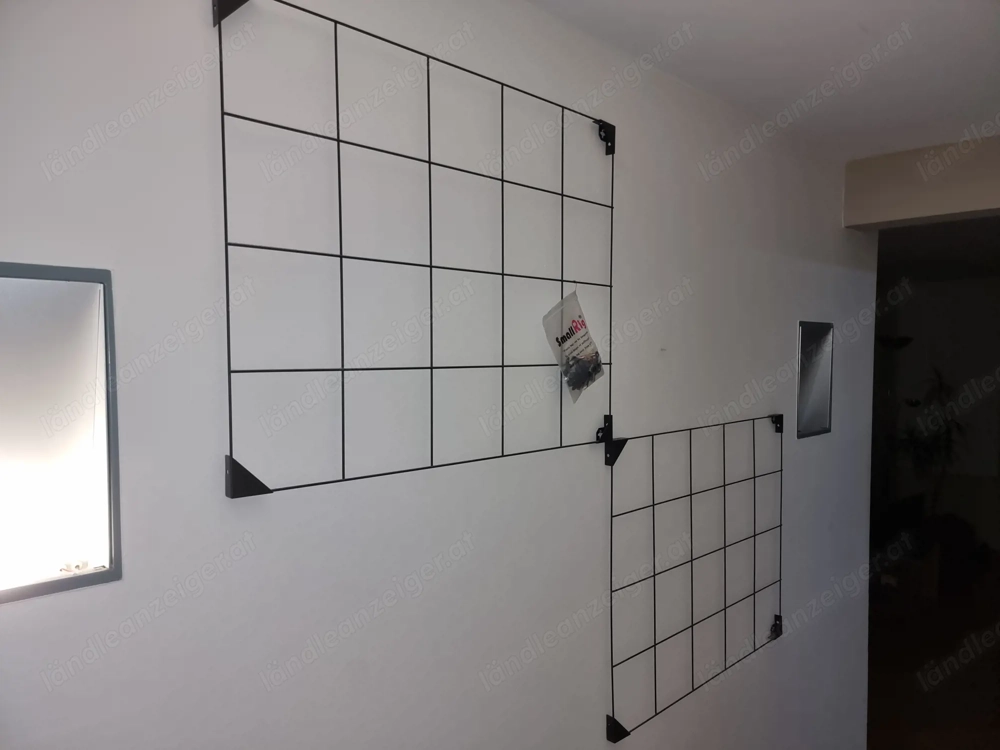 2x Gitterwand Schwarz