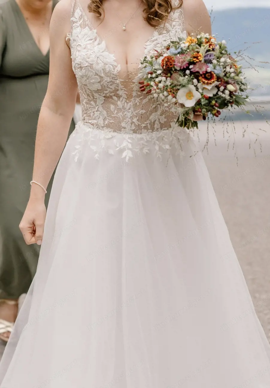 Brautkleid Hochzeitskleid A-Linie ivory