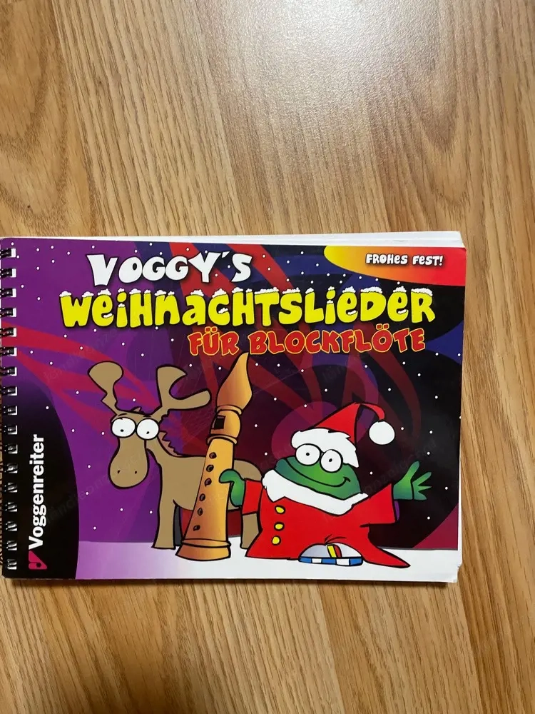 Musiknoten Flöte Weihnachten