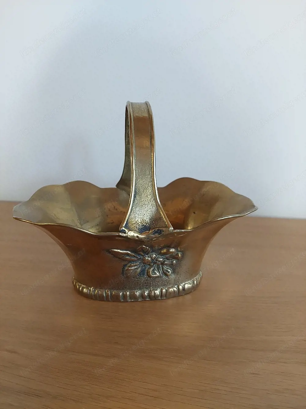 Vintage Messing Henkelkorb