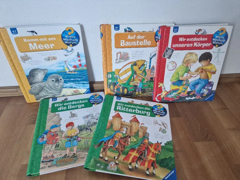 Verschiedene "Wieso Weshalb Warum" Bücher