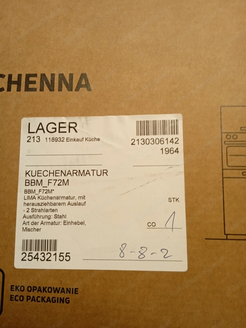 Küchenarmatur, Wasserhahn 