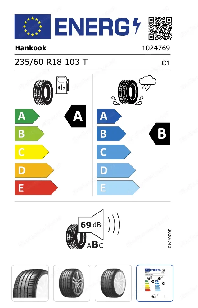 Hankook Ventus S1 Evo 3 EV K127E235 60 R18 103 T