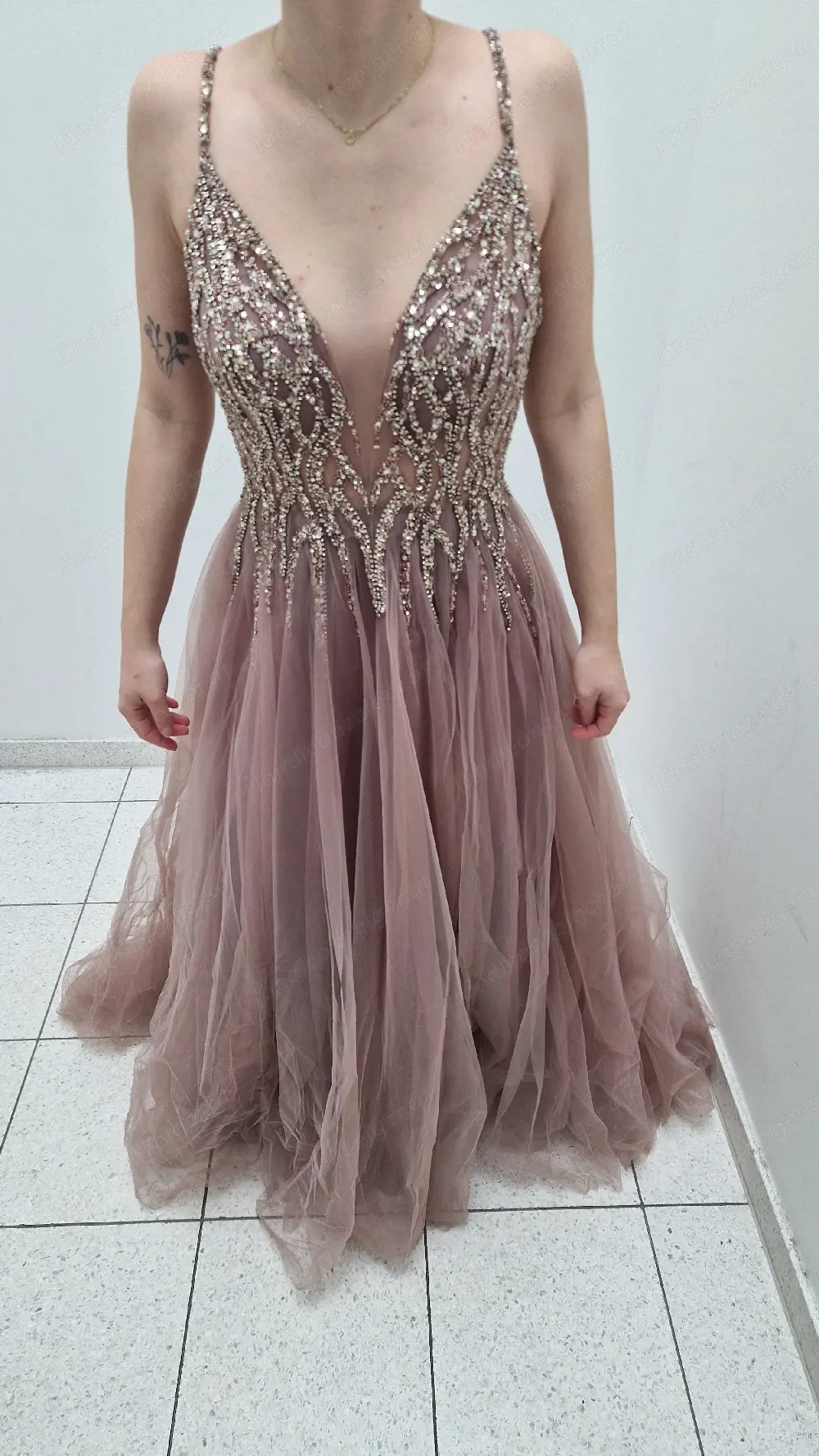 Ballkleid altrosa Gr. 36