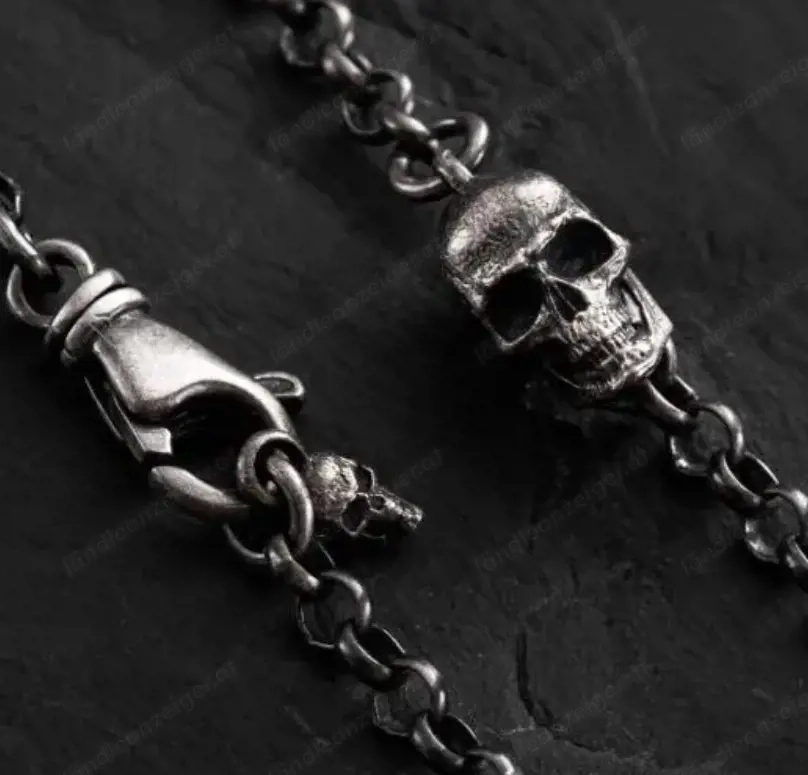 Kette SCHÄDEL in Sterlingsilber 3316