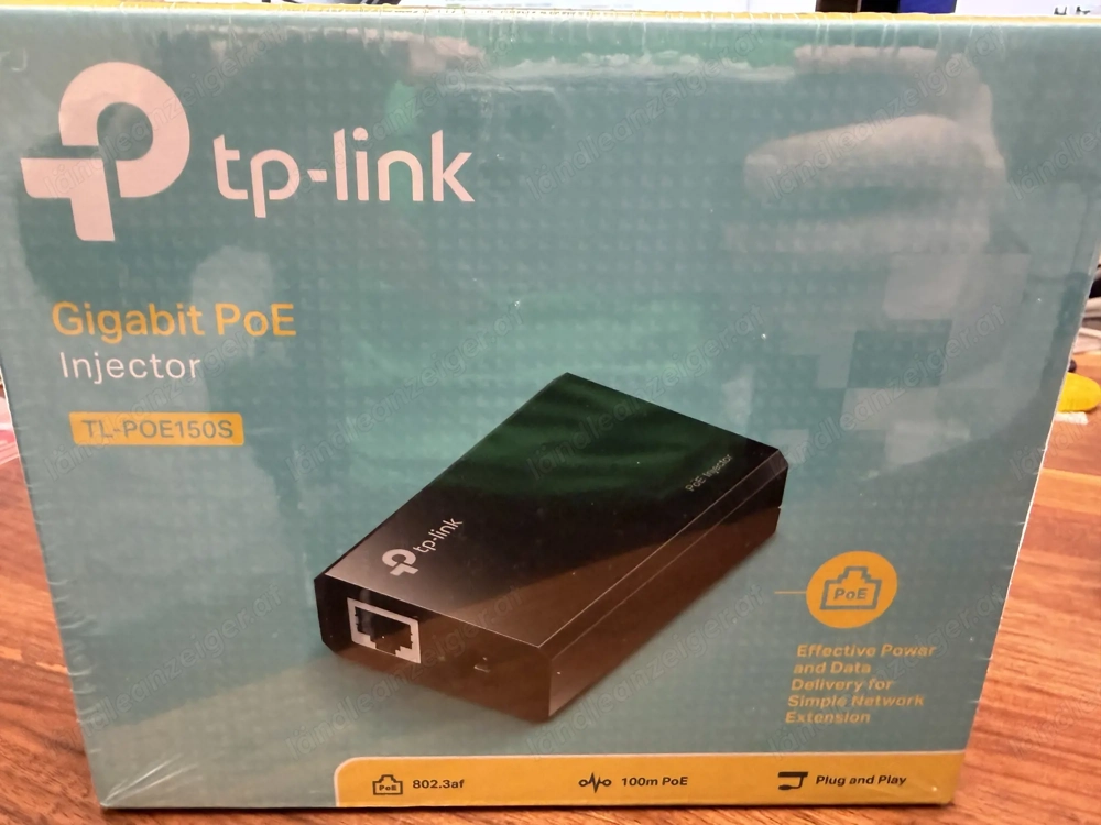 TP-Link Gigabit PoE Injector, TL-POE150S, NEU