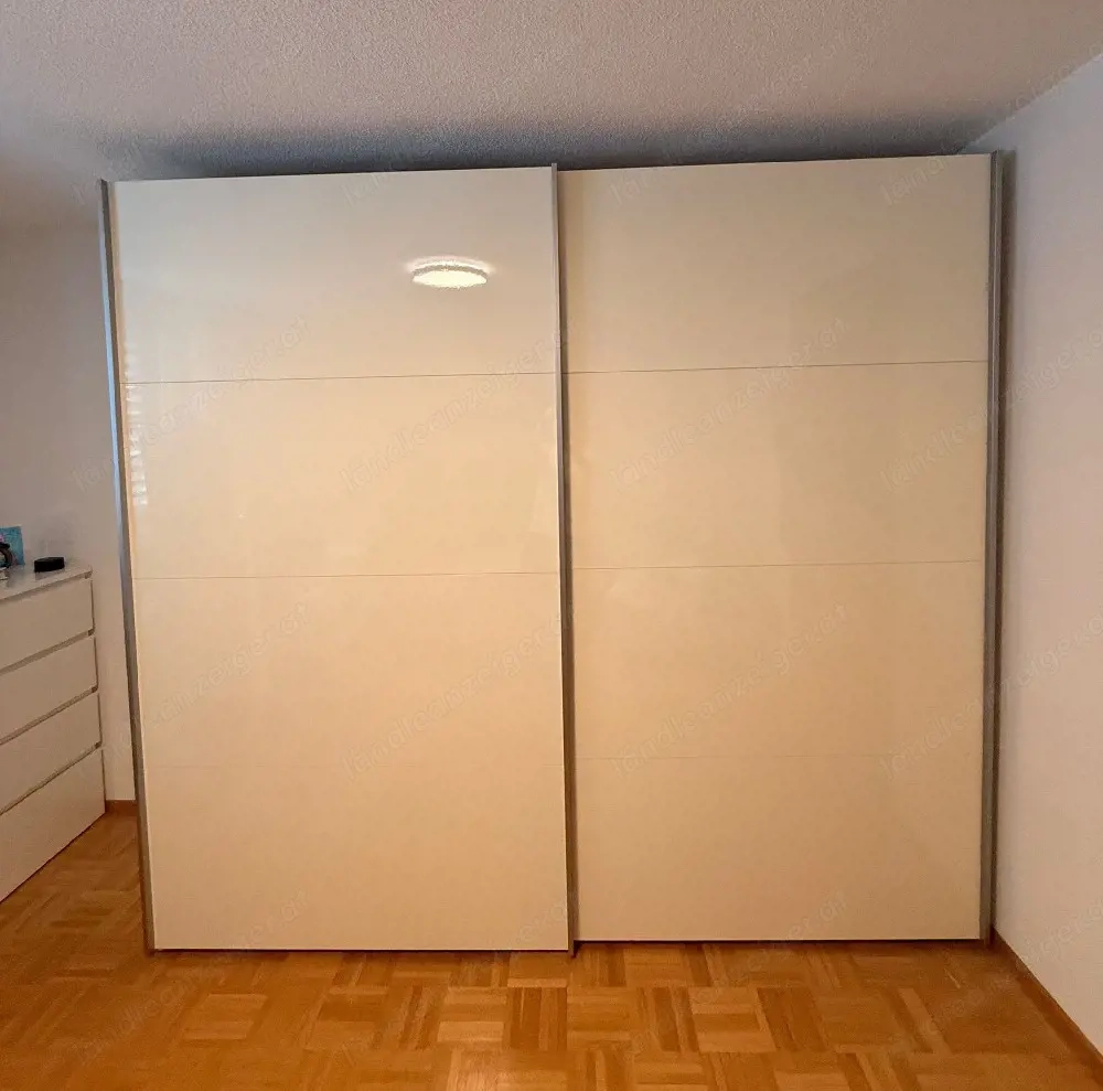 Kleiderschrank weiß   Schiebetüren   240 cm breit
