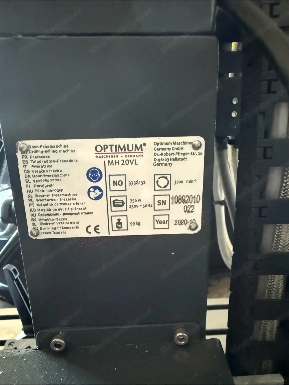 Optimum OPTImill MH 20VL Fräsmaschine   Top Zustand   inkl. Zubehör