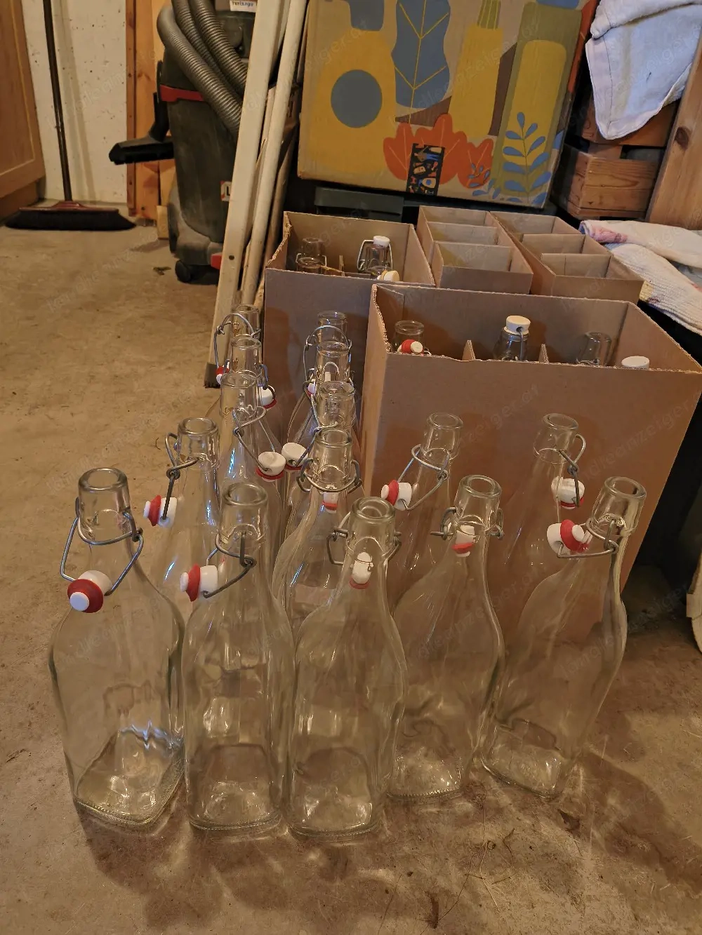 33stk 1l Bügelverschluss Flaschen 