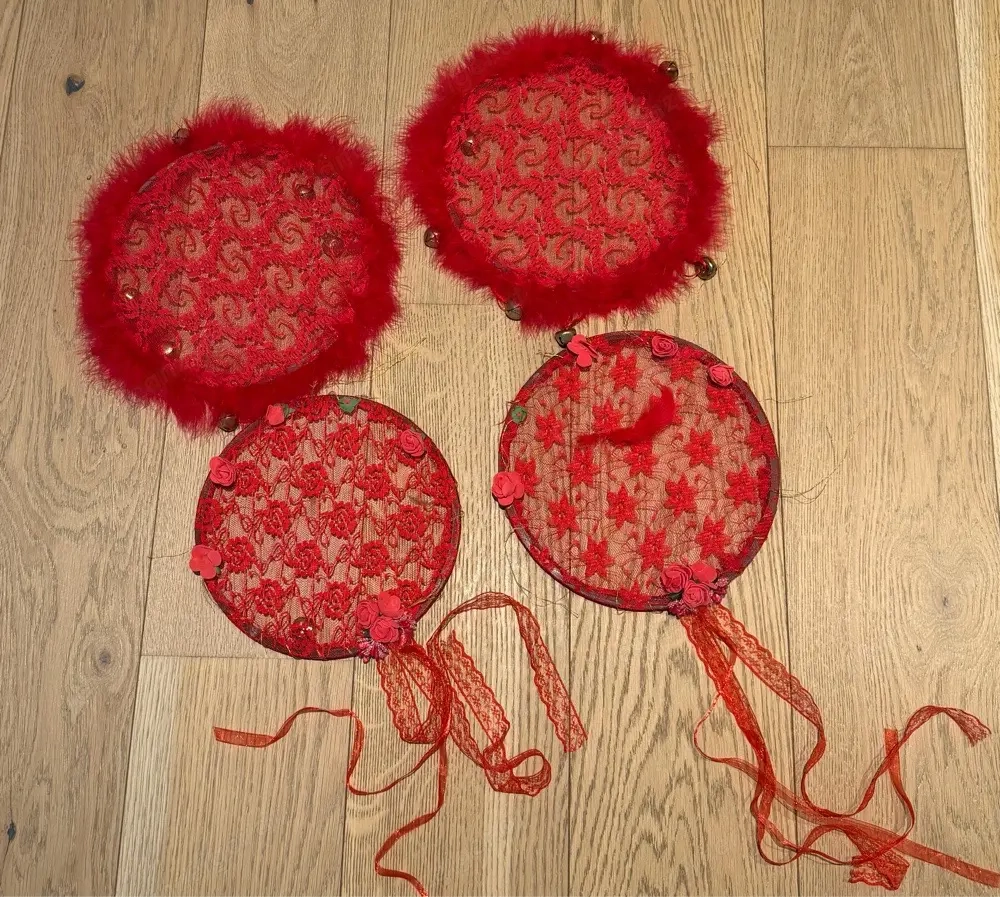 Rote Kina Gecesi   Henna-Abend Accessoires (4-teilig)