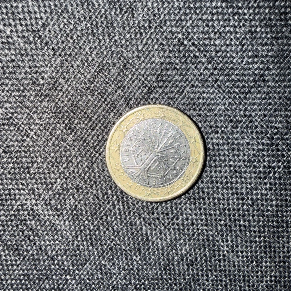 Seltene 1  Münze Fehlerprägung