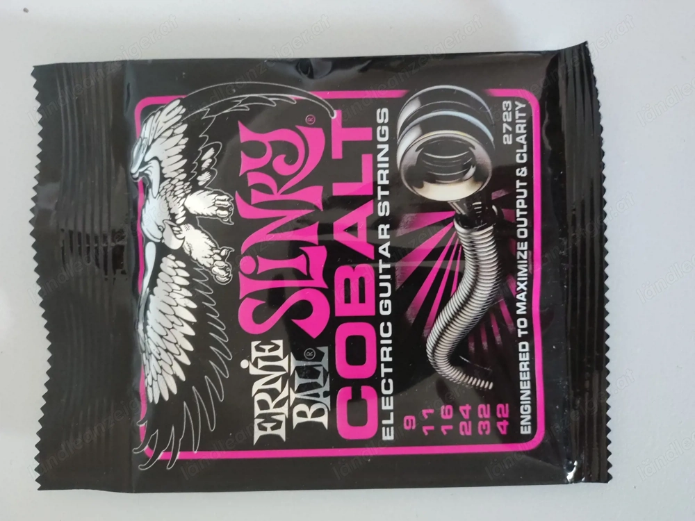 Ernie Ball Slinky Cobalt 2723   Electric Guitar Strings (09 42)