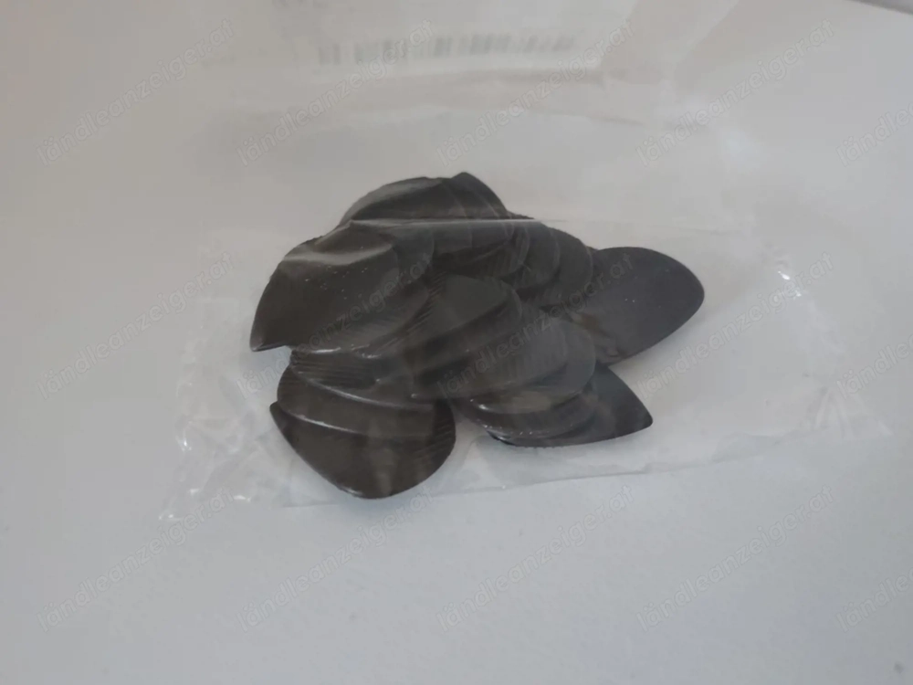 Gitarren-Plektren Set   Schwarz   Mehrere Stück im Beutel