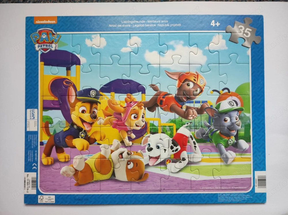 Paw Patrol Puzzle 