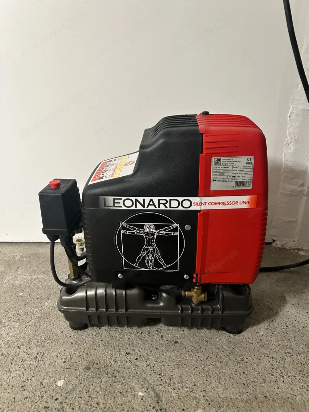 FIAC Leonardo Silent Kompressor - 8 bar - 6L - 230V