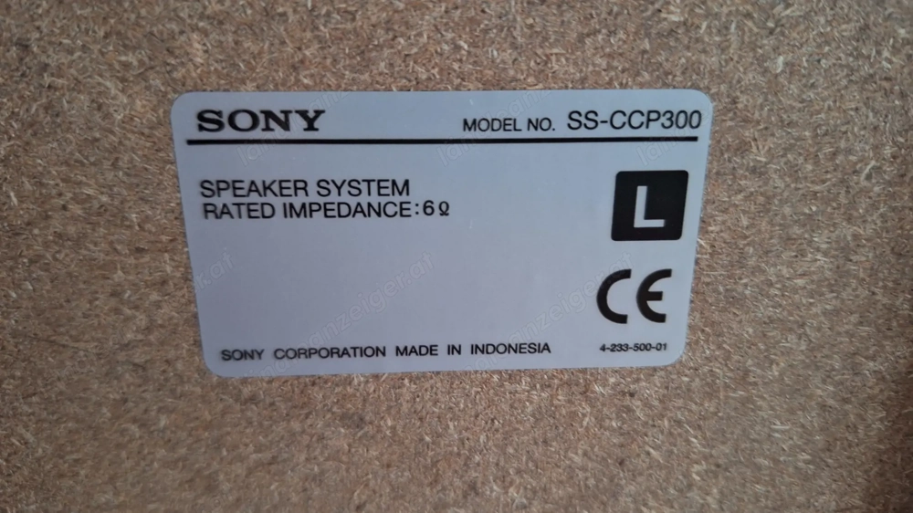 Lautsprecherboxen Sony