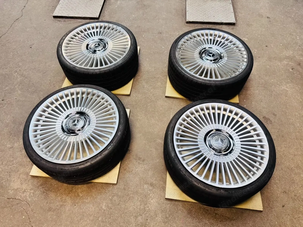 LaChanti LCP19 20 Zoll 5x112 + Hankook Sommerreifen + RDKS + Mercedes Floating Caps